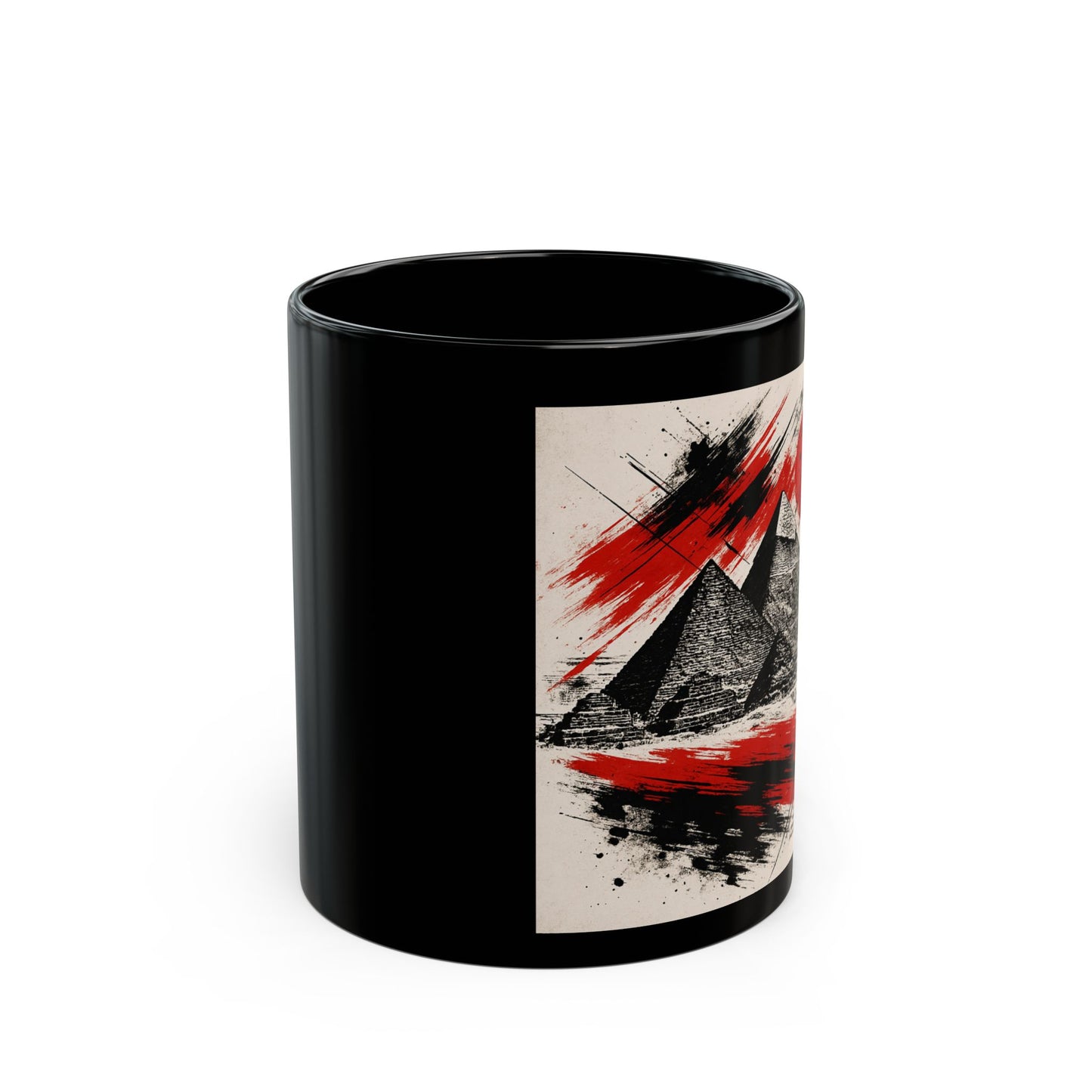 Artistic Black Pyramid mug